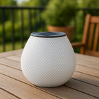 Solar tafellamp – 3D-geprinte ledlamp voor terras & balkon