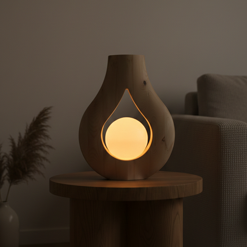 handgemachte tischlampe