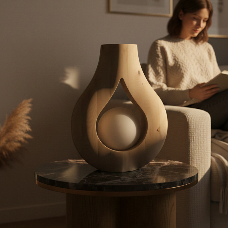 handgemachte tischlampe