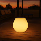 Solar-Tischlampe mit Spiralstruktur