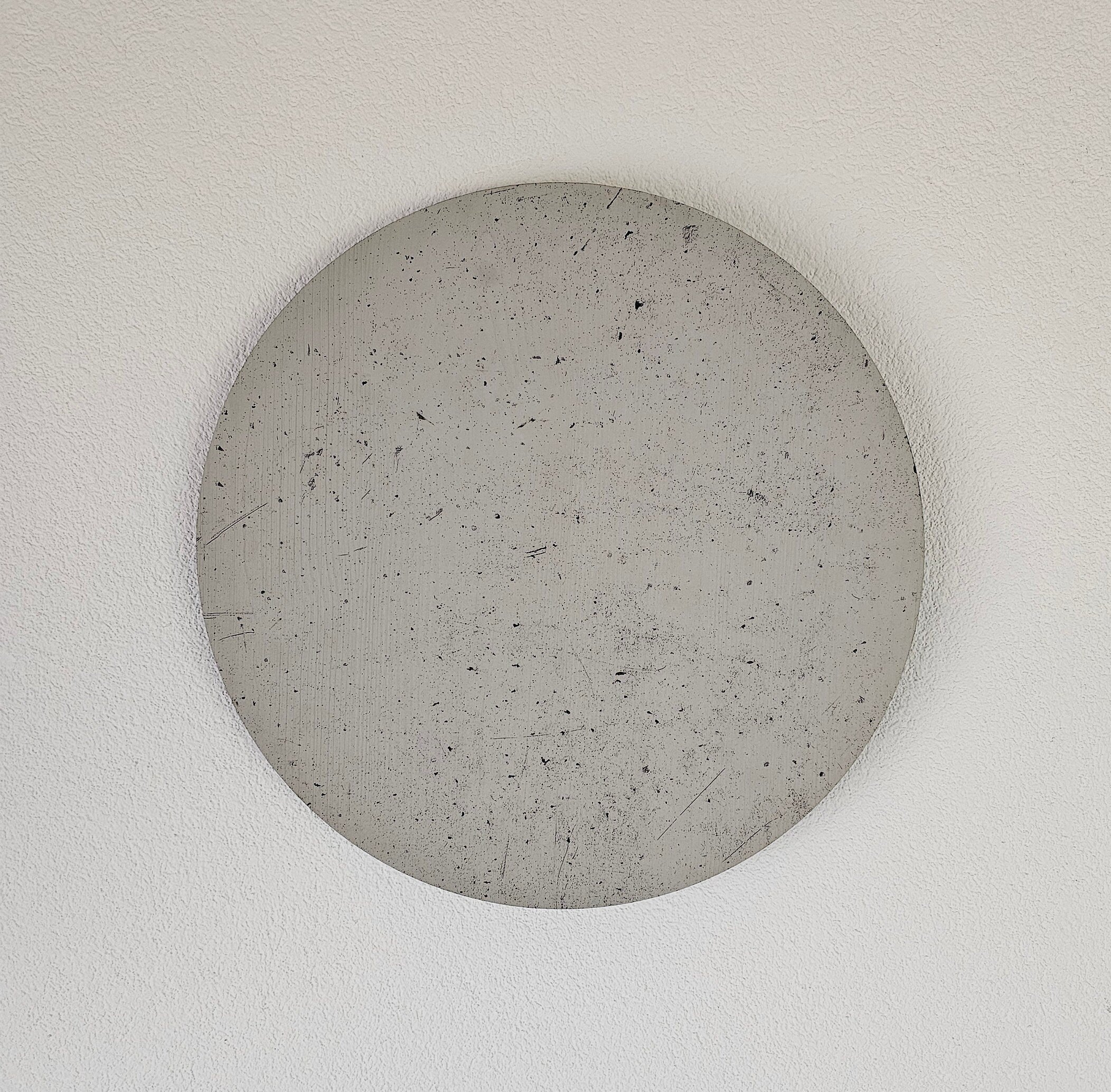 Wall lamp concrete look, round